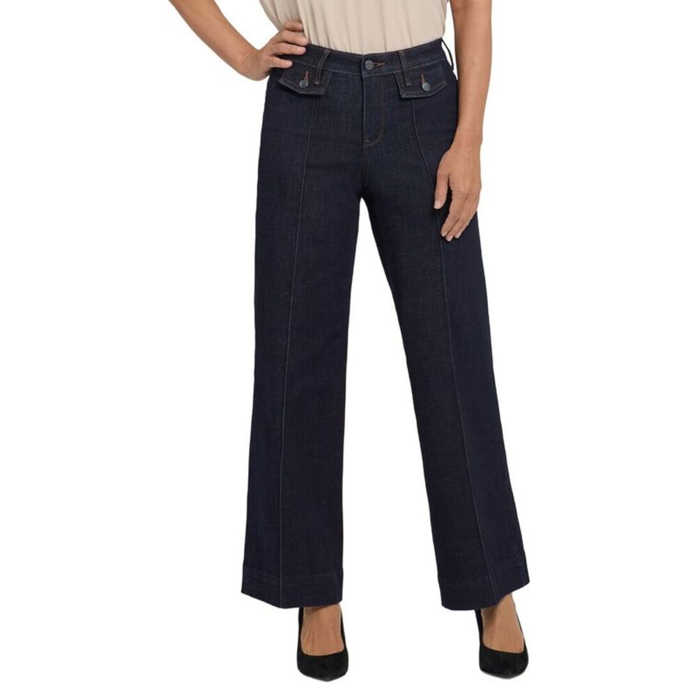 Nydj Womens  Petite Teresa Magical Wide Leg Jean